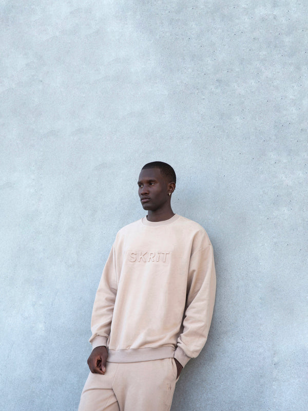OVERSIZED CREW - SAND