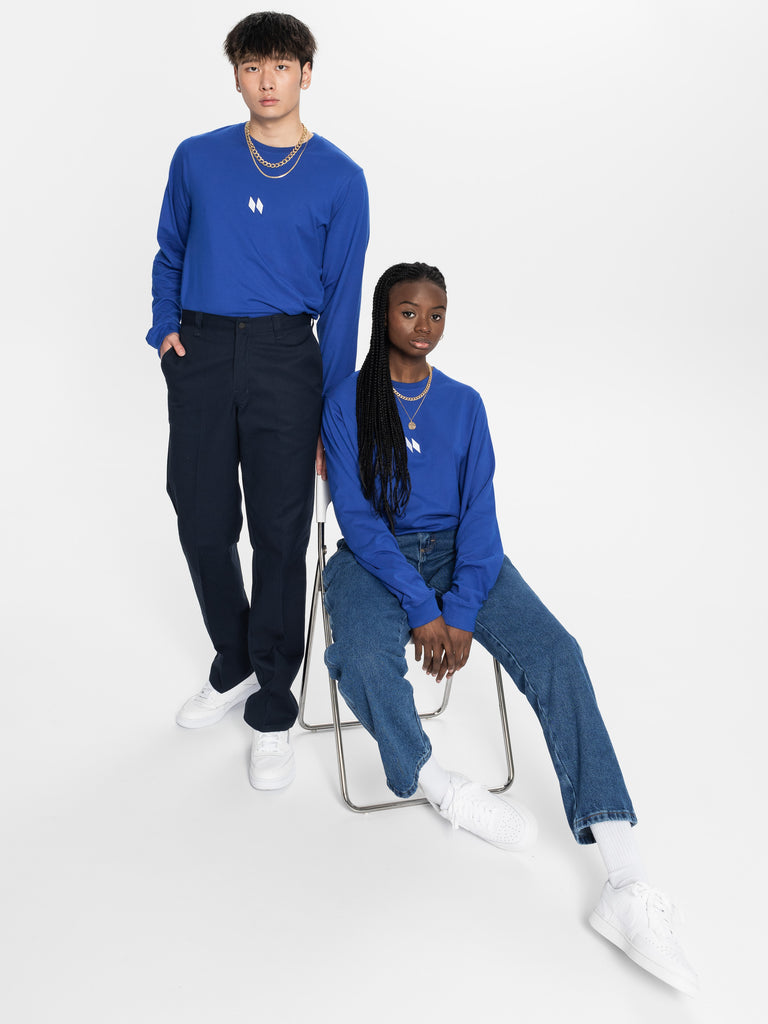 ESSENTIAL LONG SLEEVE - ROYAL BLUE (6680483561644)